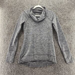 Reebok Small gray long sleeve cowl neck activewear sweatshirt